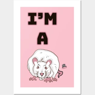 I'm A Rat Funny Snitch Tattle Tell Nana Boo-boo by GT Artland Posters and Art